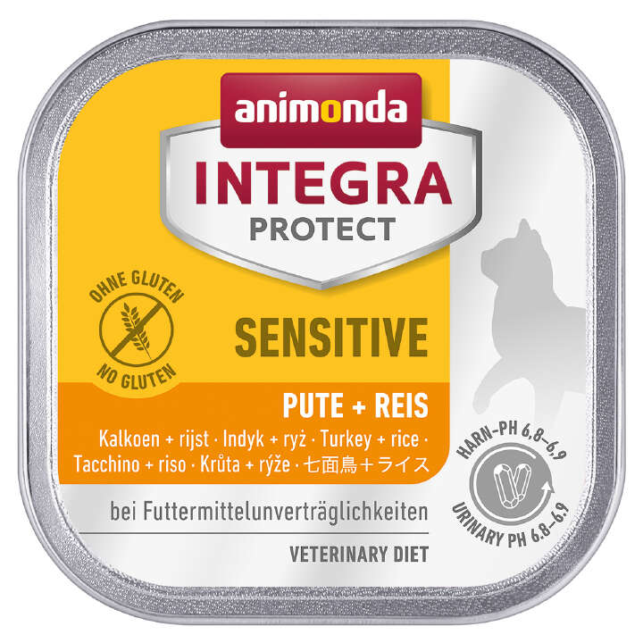 animonda Katzen-Nassfutter INTEGRA Sensitive Adult Pute + Reis